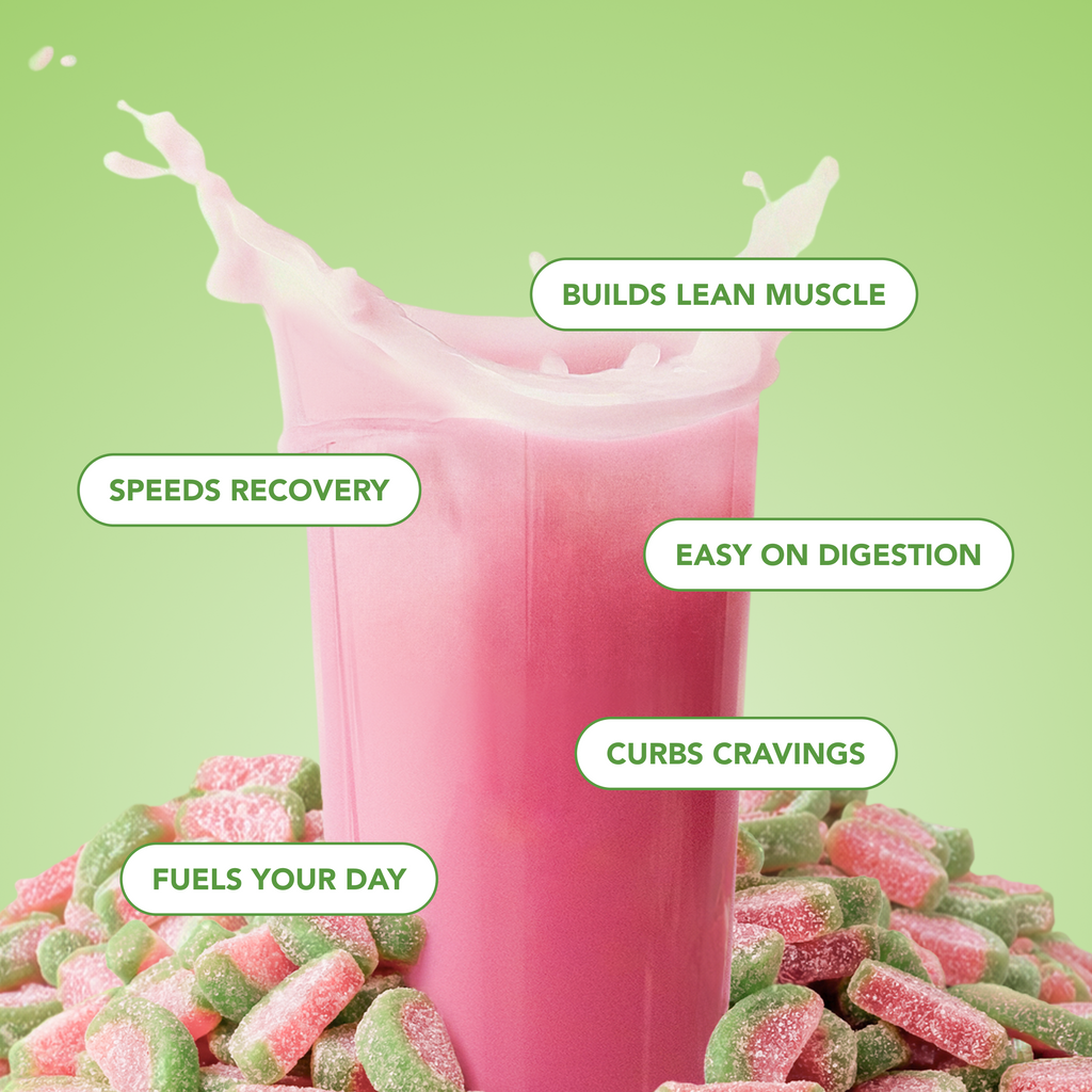Clear Protein Powder: Sour Candy Watermelon (8 Single Serving Stick Packs)