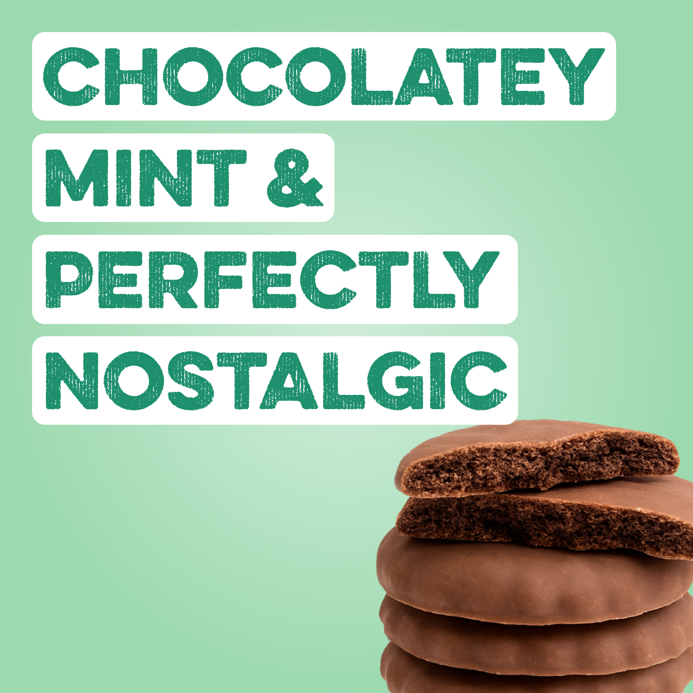 Protein Powder: Mint Chocolate Cookie (10 Single Serving Stick Packs)